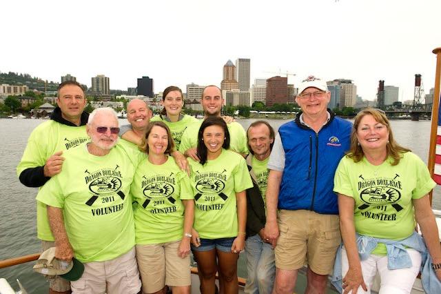 Volunteers on the dock. Photo by Susie Ho